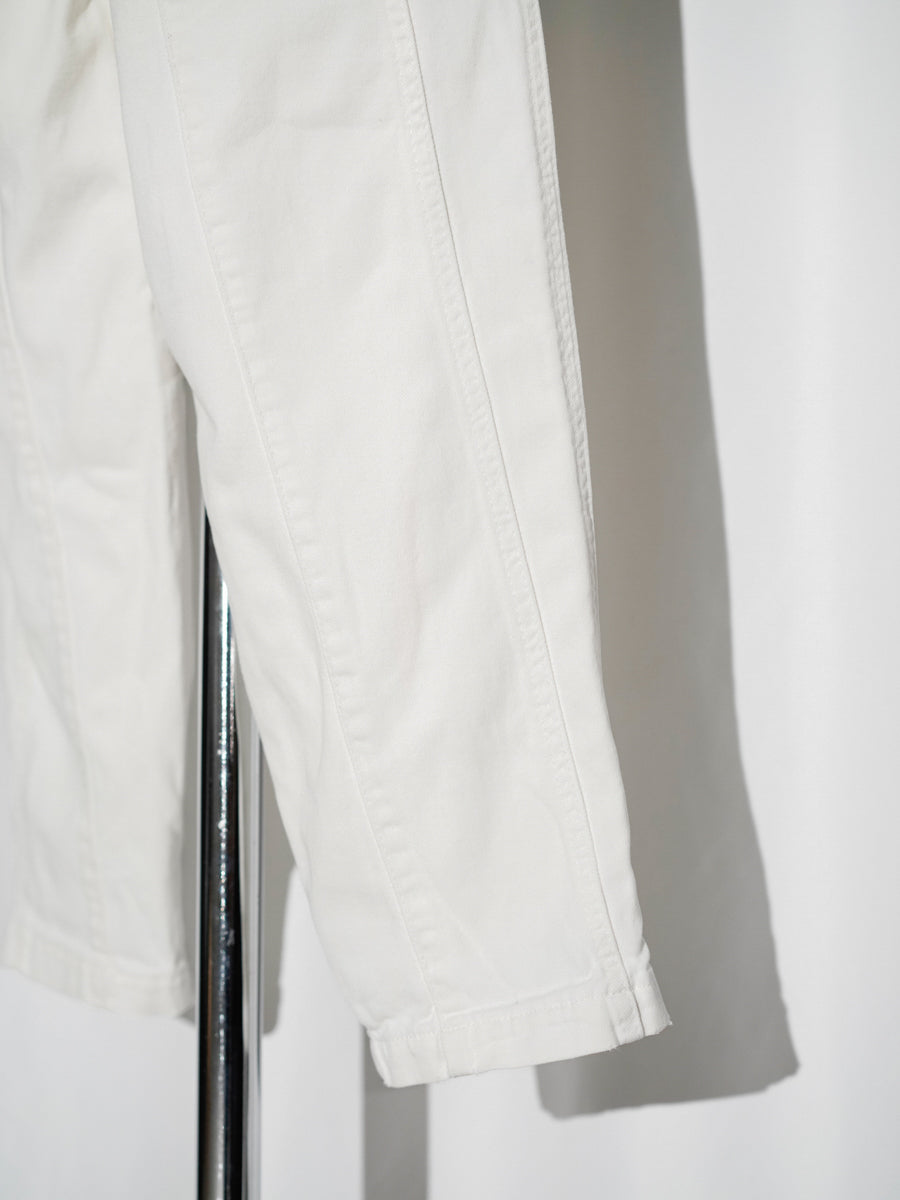 BUGLE BOY / Classic White Tuck Trousers