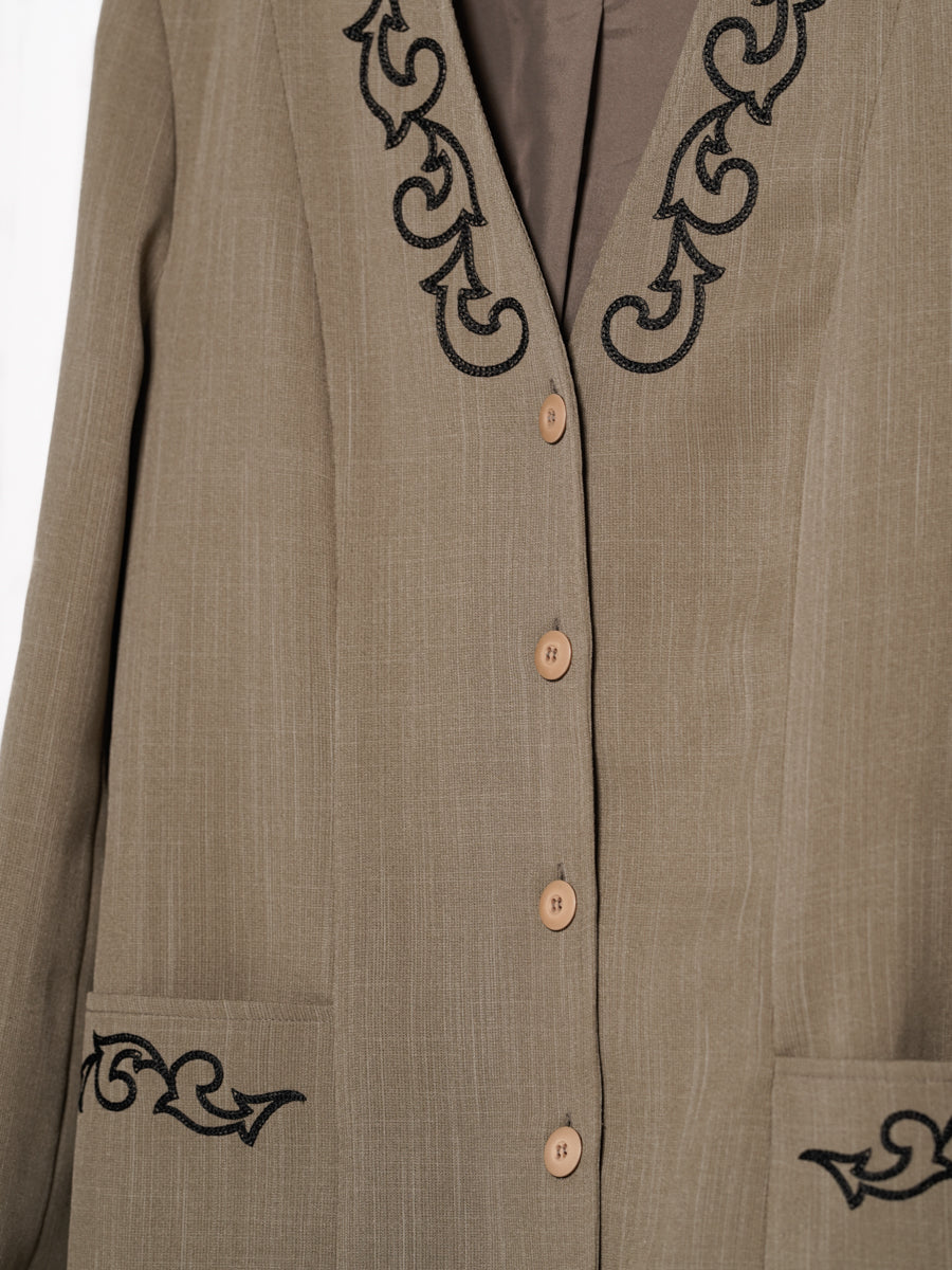 Afibel / Collarless Jacket