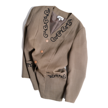 Afibel / Collarless Jacket