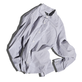 A.P.C. / Fine Stripe Band Collar Shirt