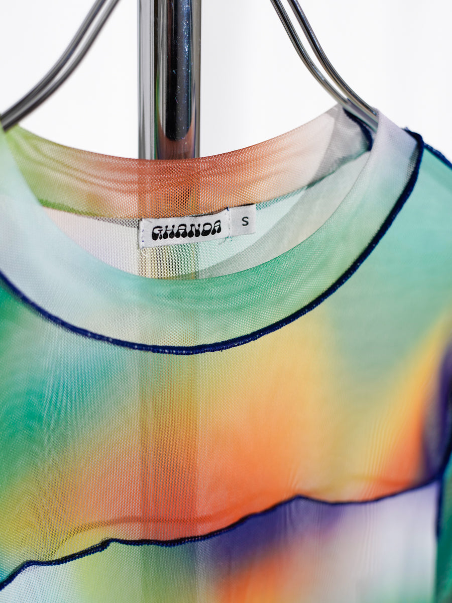 Thermographic Mesh Long Sleeve Top