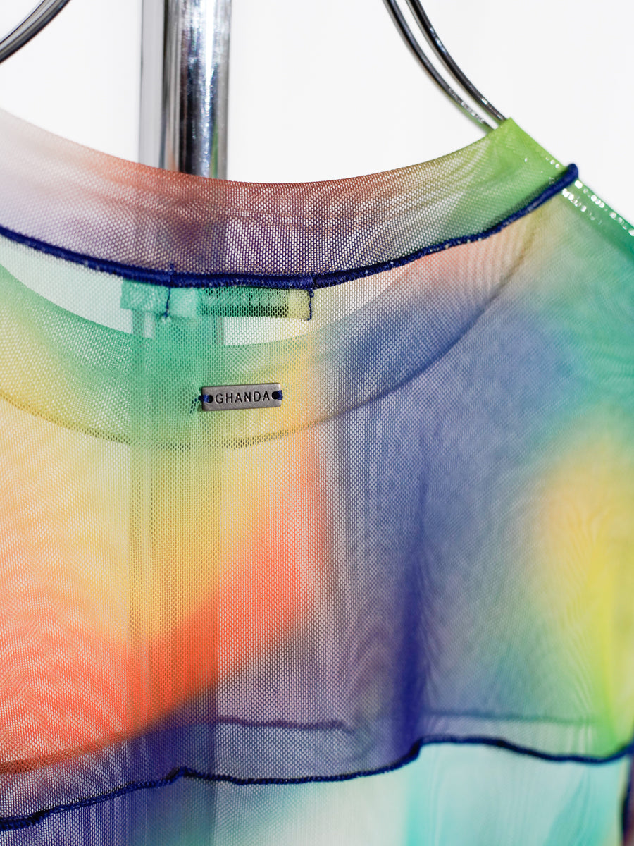 Thermographic Mesh Long Sleeve Top