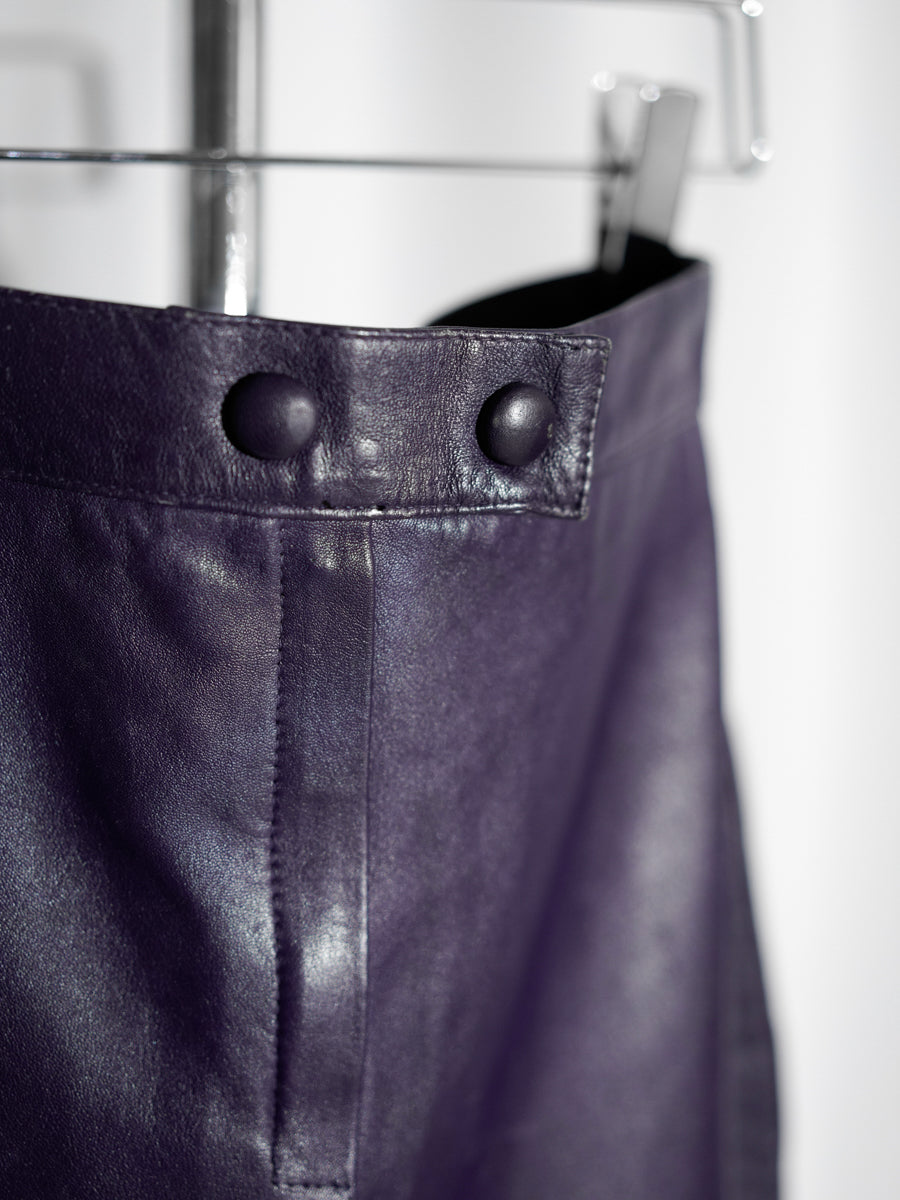 1980s KEZIA / Leather skirt