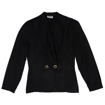 80s Shawl Collar Top