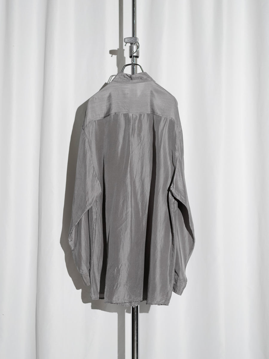 Silver Stitch Satin Shirt