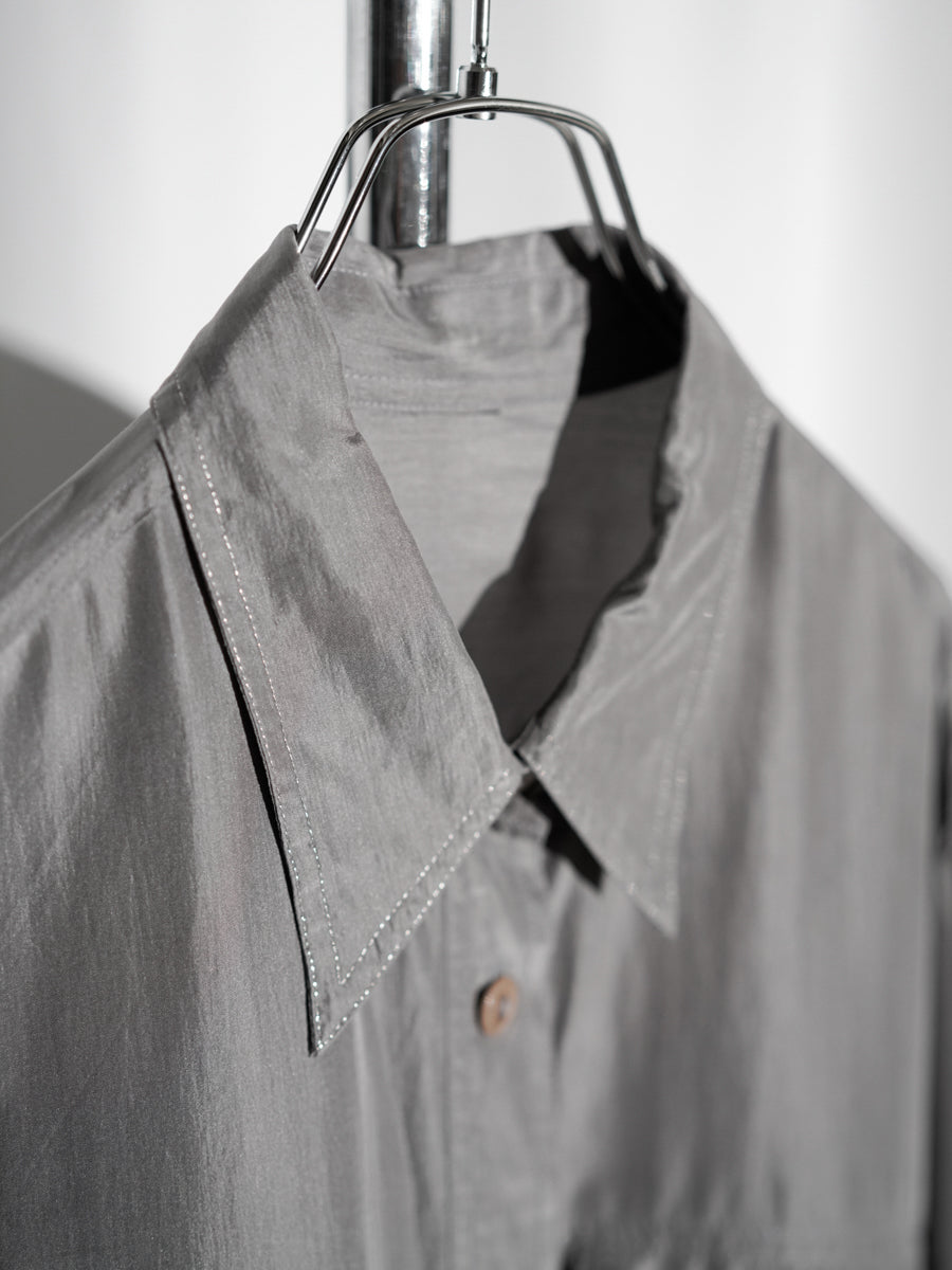 Silver Stitch Satin Shirt