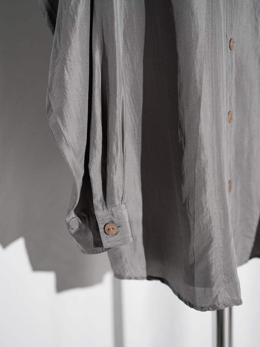 Silver Stitch Satin Shirt