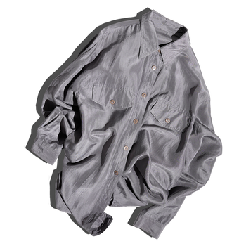 Silver Stitch Satin Shirt
