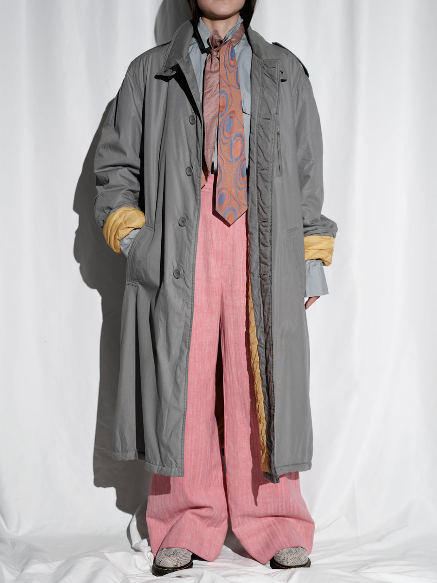 French Design Stand Collar Padded Coat