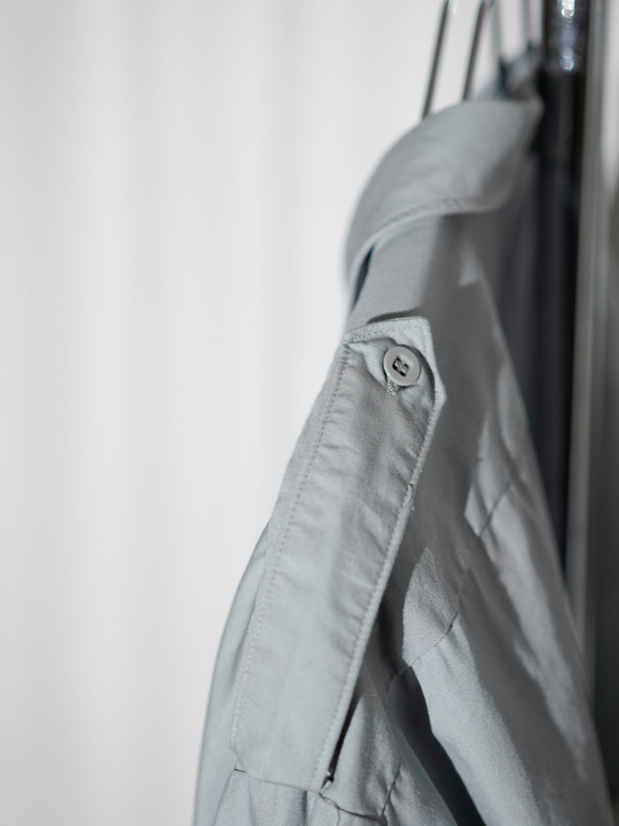 Military Epaulette Long Shirt