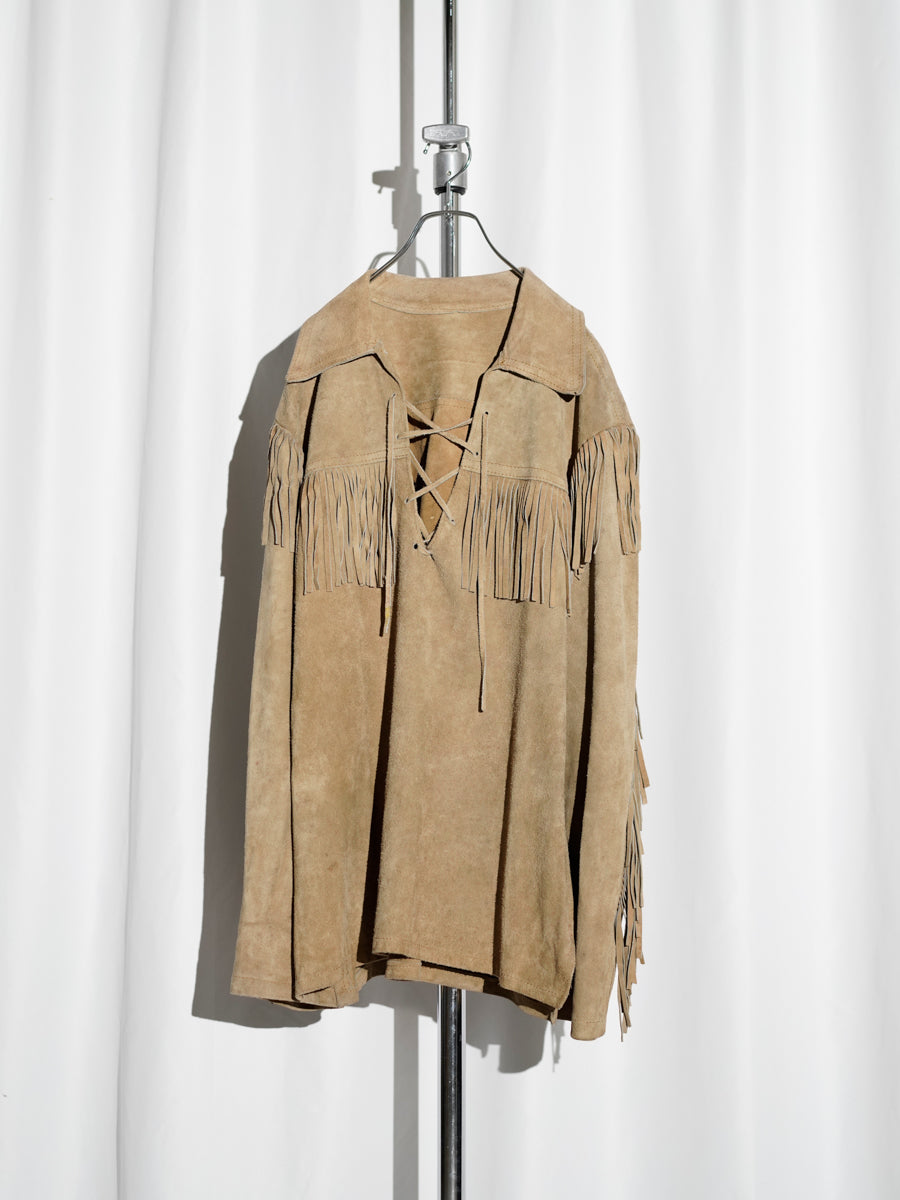 Suede Fringe Shirt