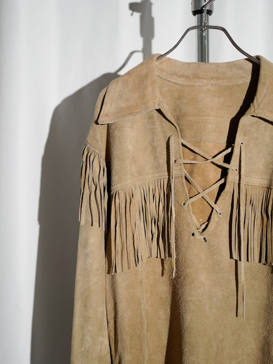 Suede Fringe Shirt