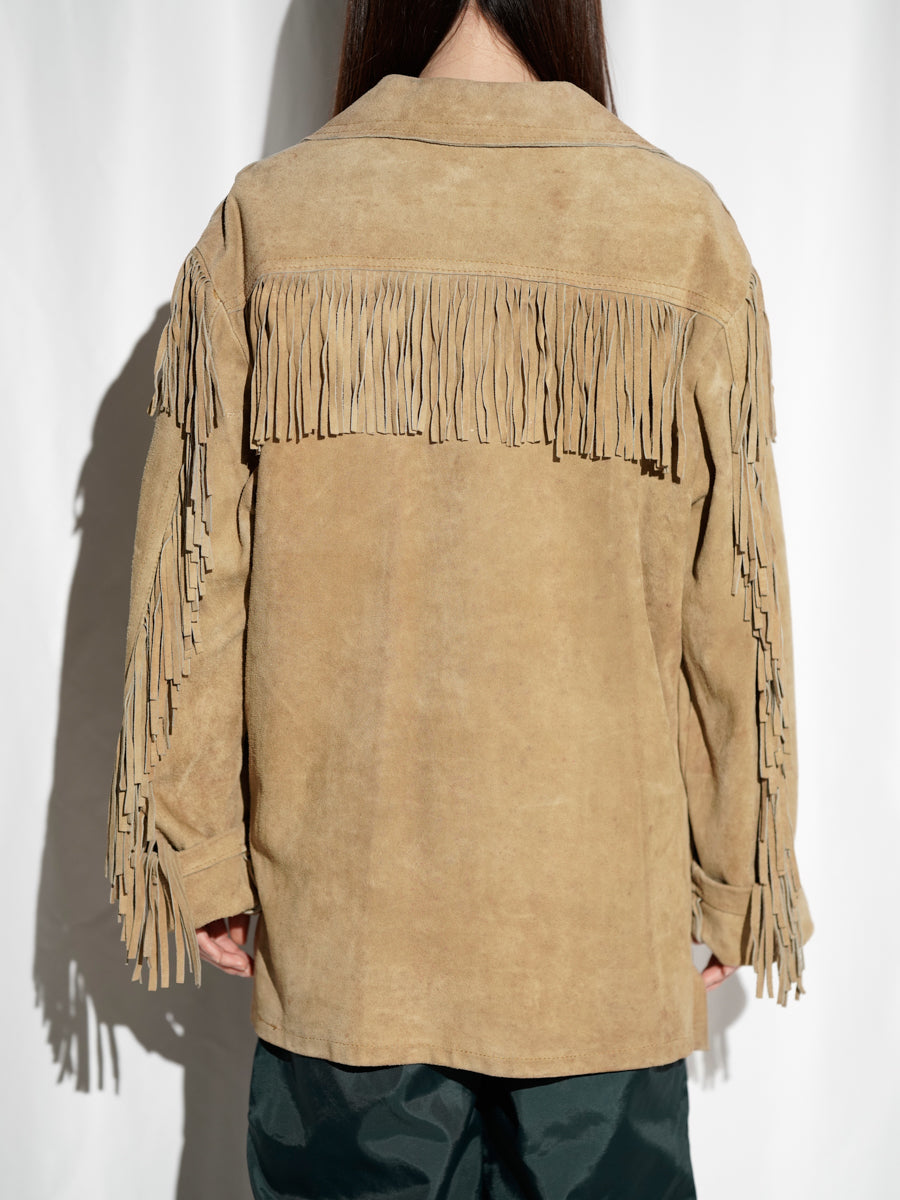 Suede Fringe Shirt