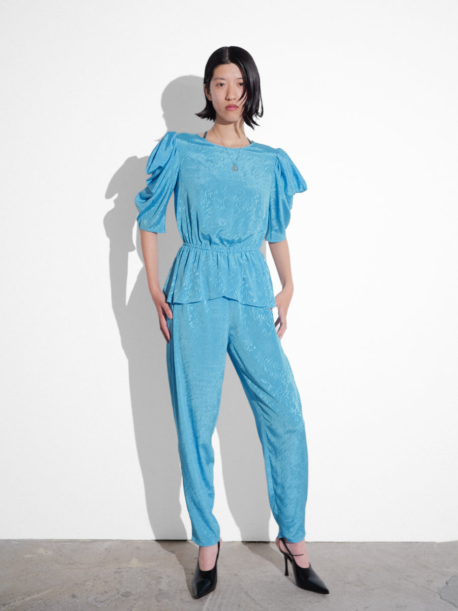 Puff Sleeves Jumpsuit