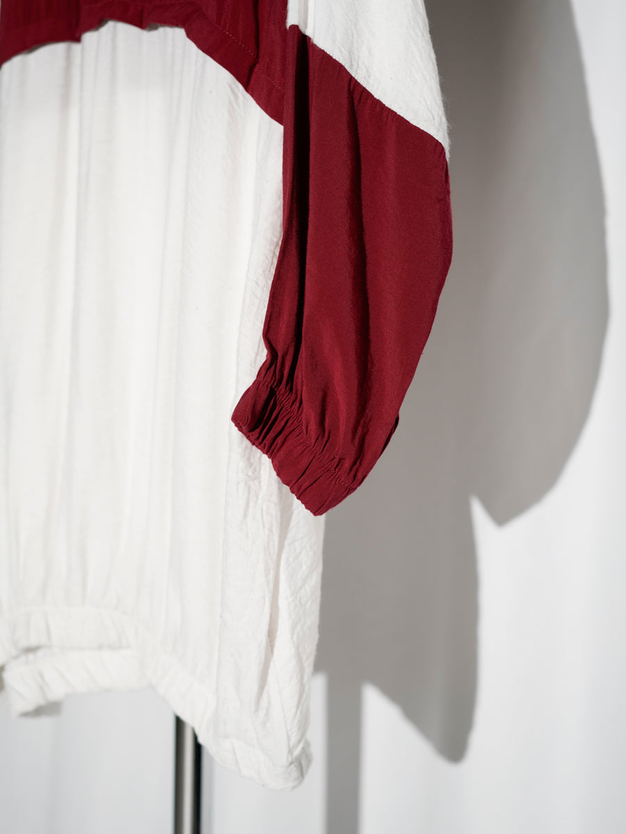 EYYO / Bicolor Half-Zip Long Hoodie