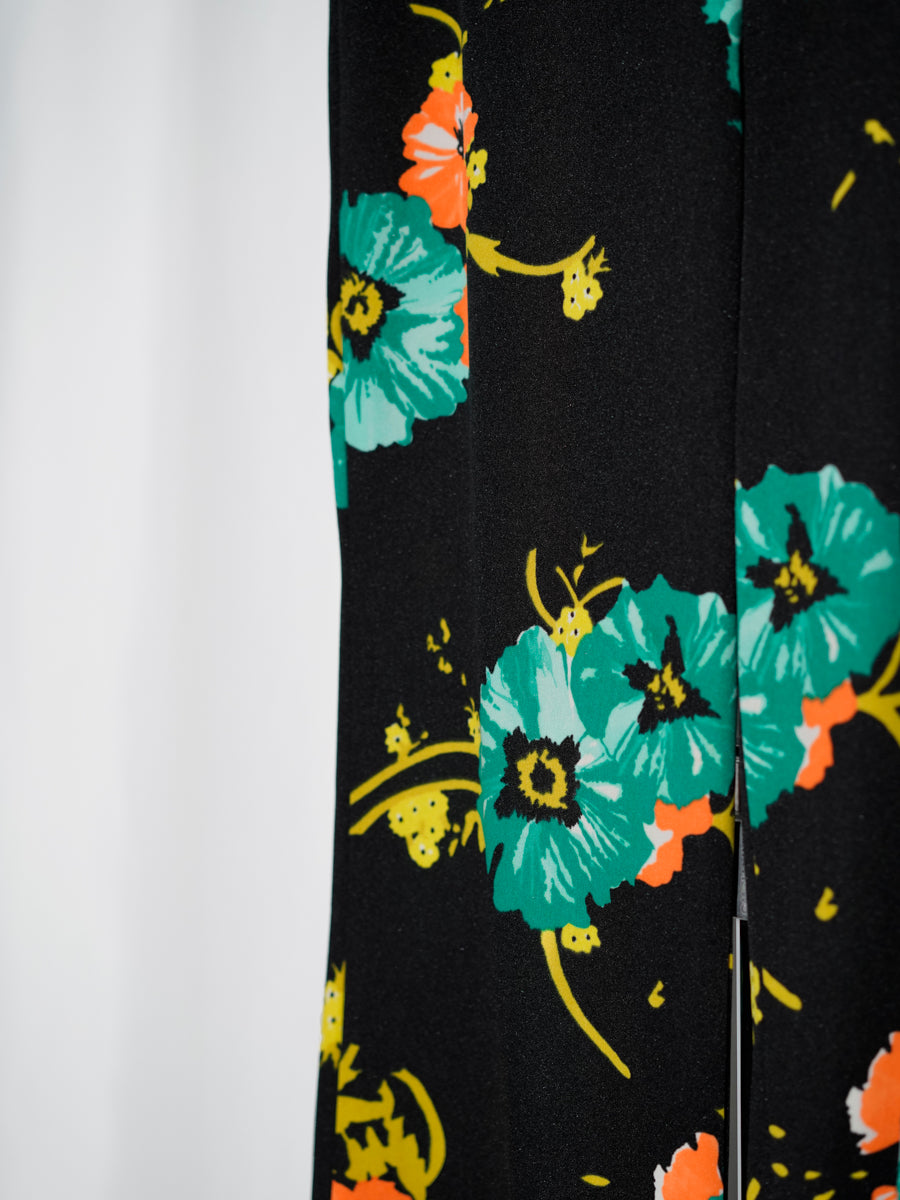 Floral Printed Mandarin Lounge Set