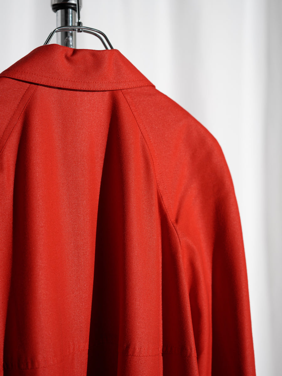 Scarlet Single-Breasted Coat