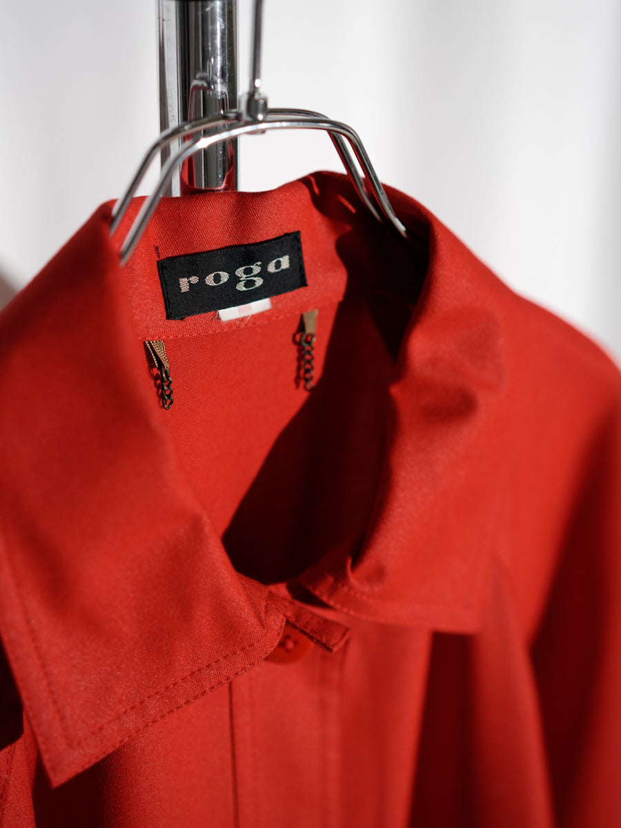 Scarlet Single-Breasted Coat