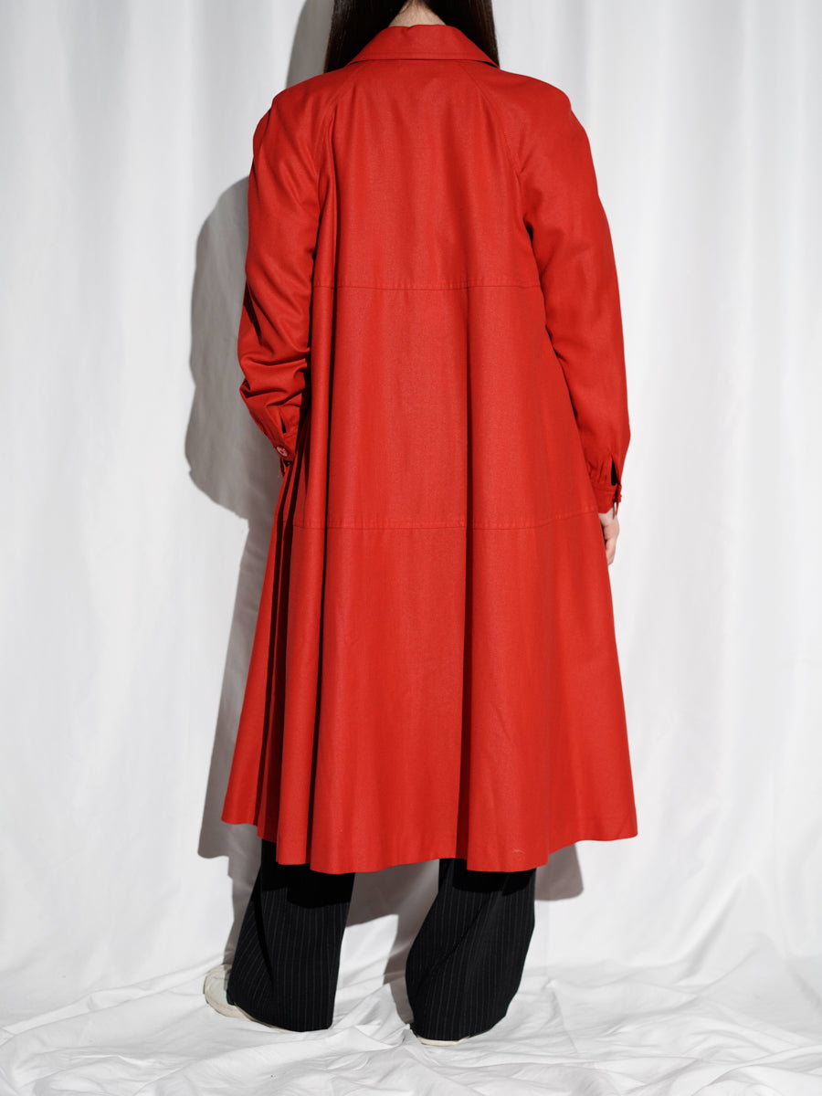 Scarlet Single-Breasted Coat