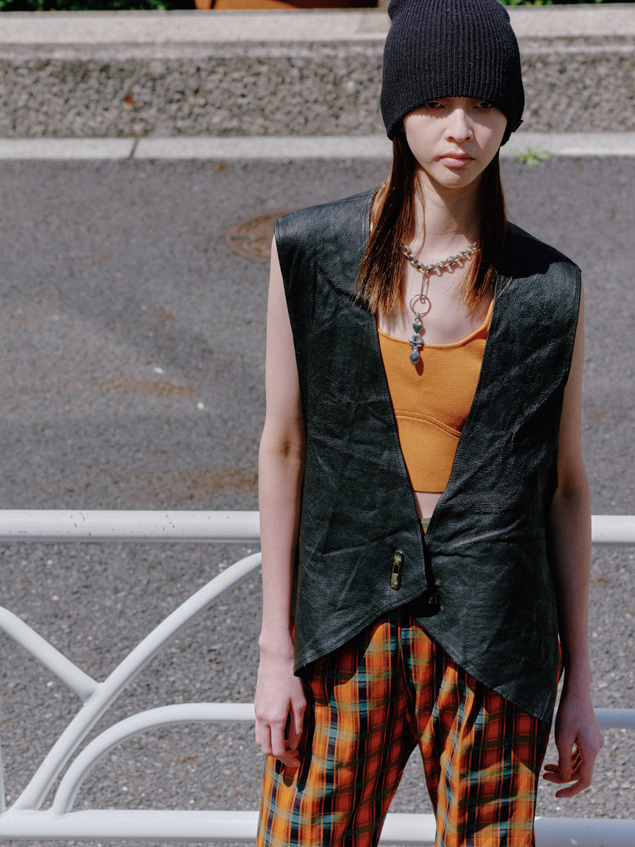 90s Leather Vest