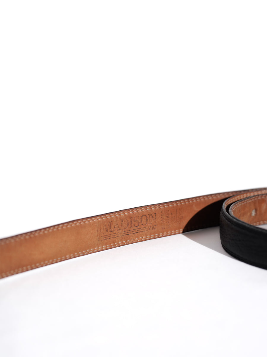 80-90s Leather Minimal Belt