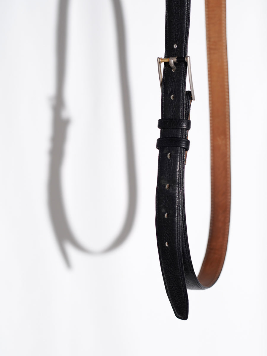 80-90s Leather Minimal Belt