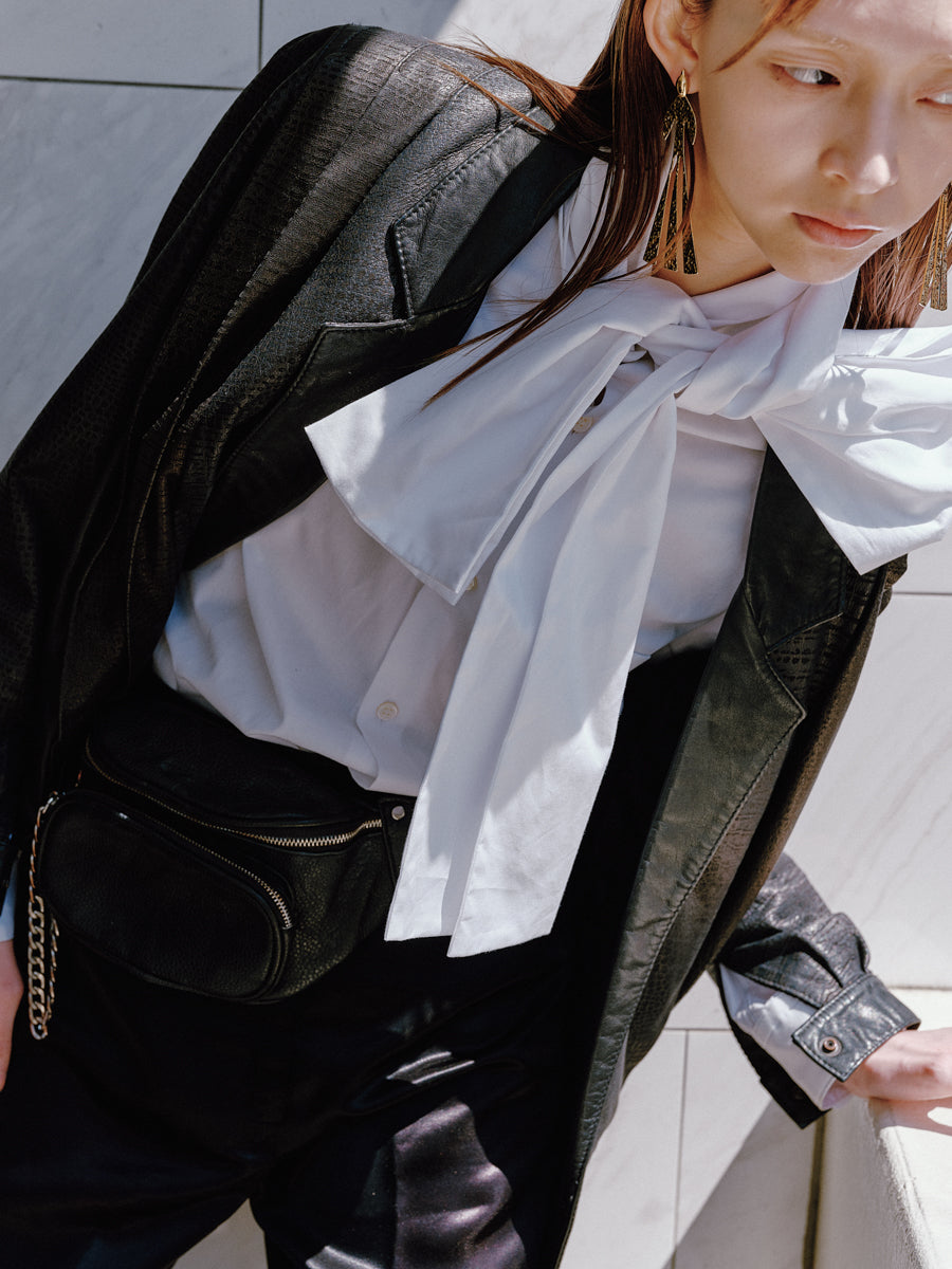 COMME des GARCONS / Bow tie Blouse