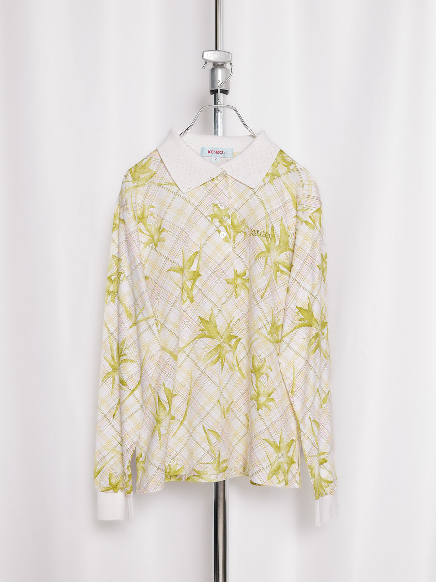 KENZO / Flower Print Polo Shirt