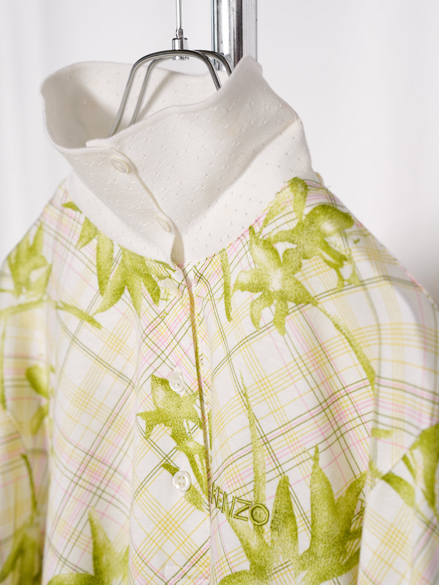 KENZO / Flower Print Polo Shirt
