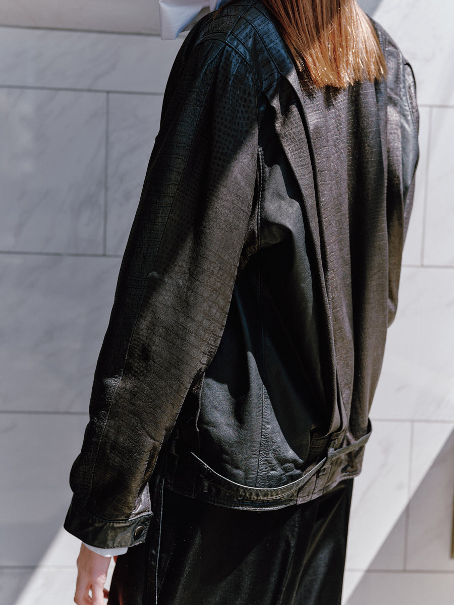 80s SIRICCI / Leather Jacket