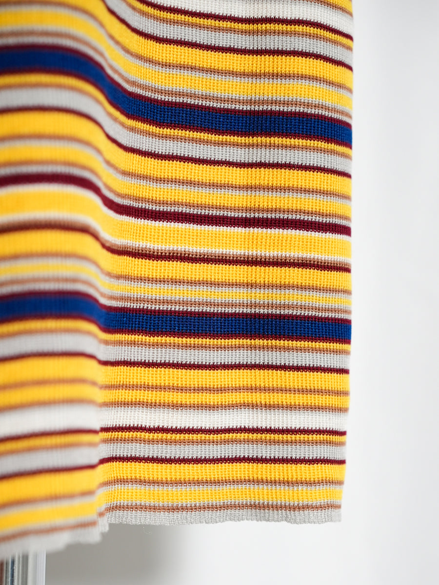Multi Stripped Short Sleeve Knit