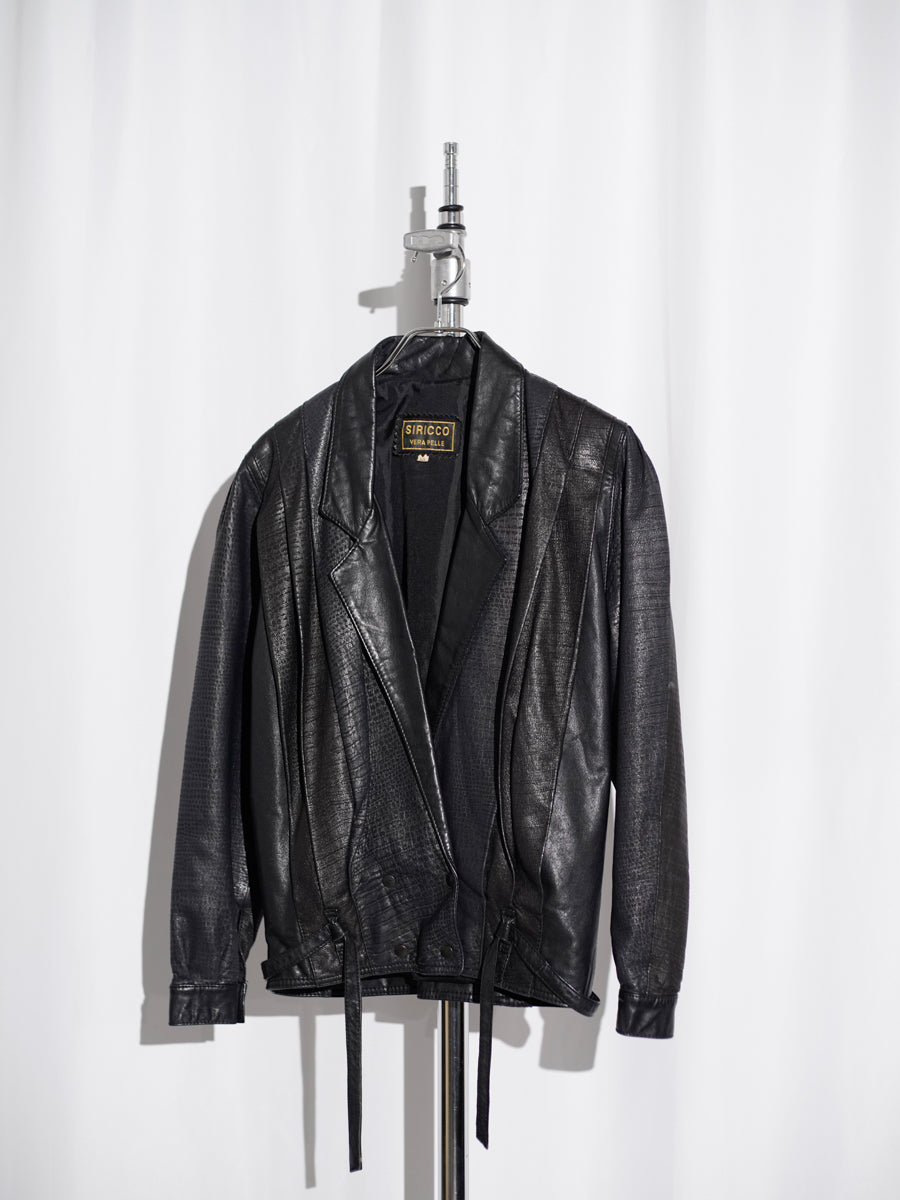 80s SIRICCI / Leather Jacket