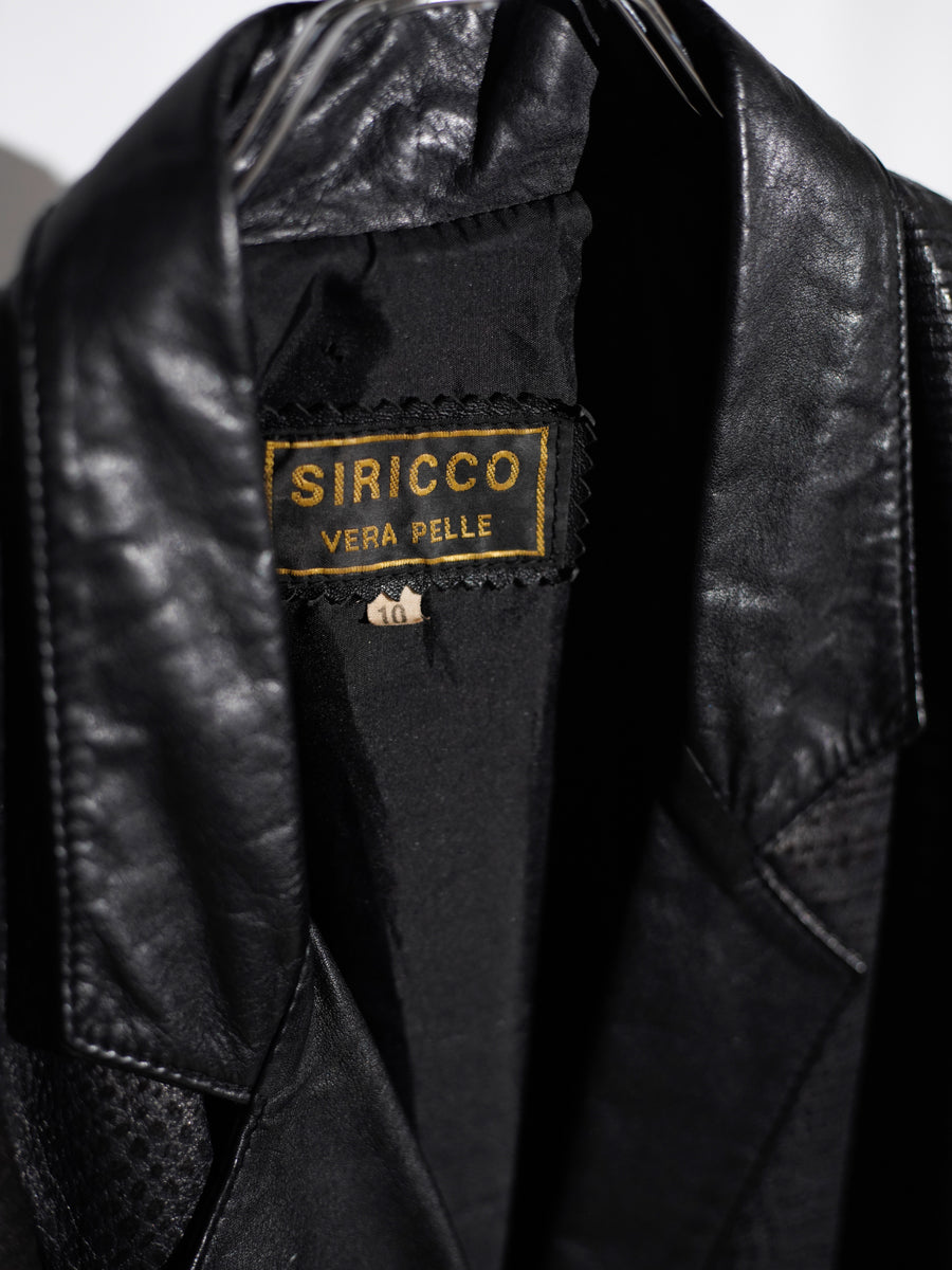 80s SIRICCI / Leather Jacket