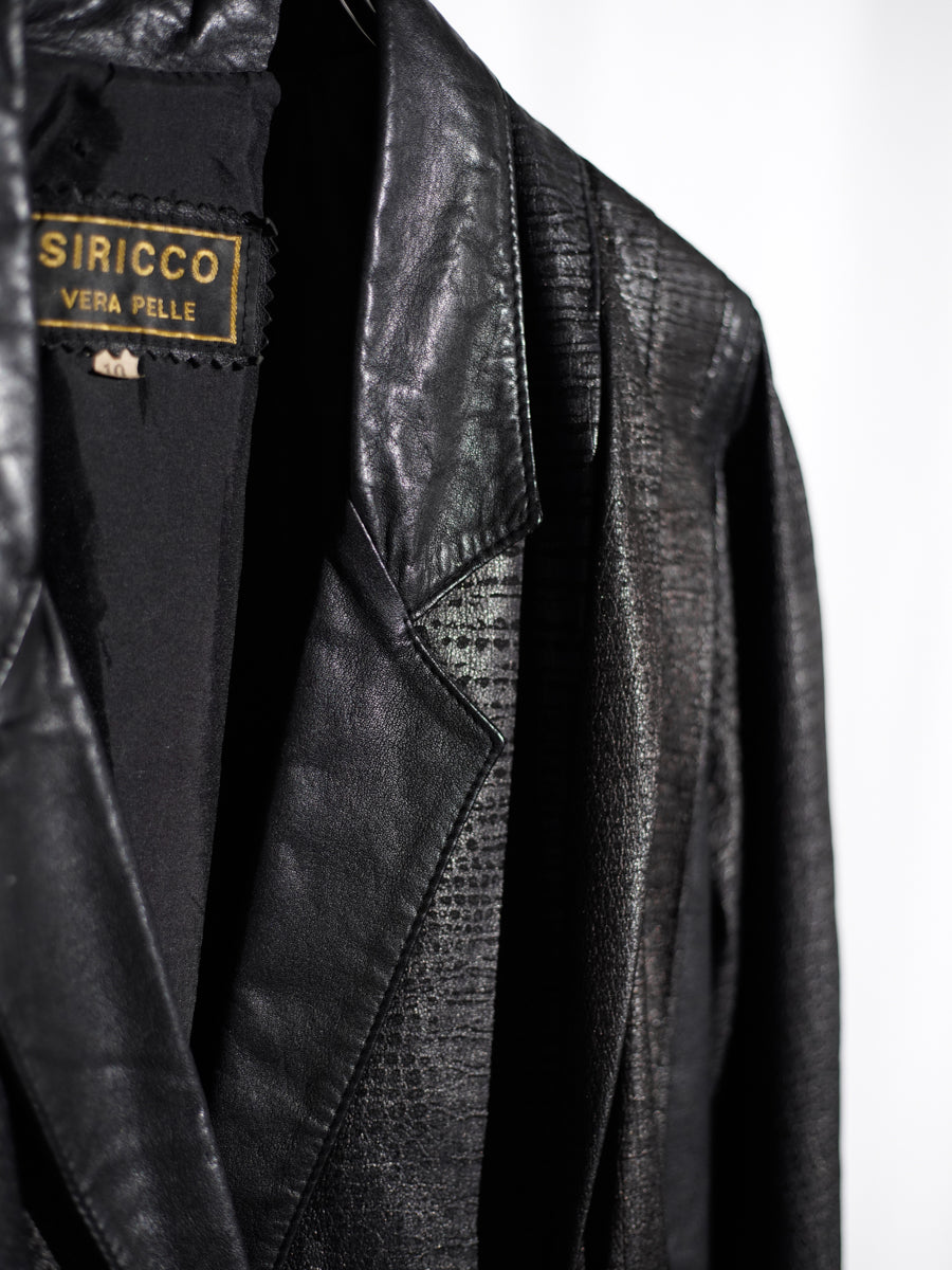 80s SIRICCI / Leather Jacket