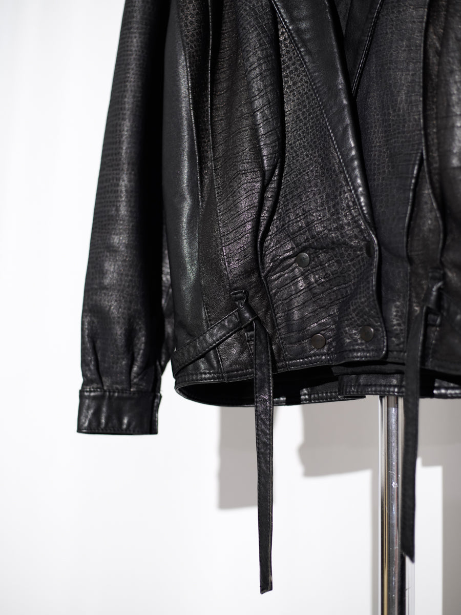 80s SIRICCI / Leather Jacket