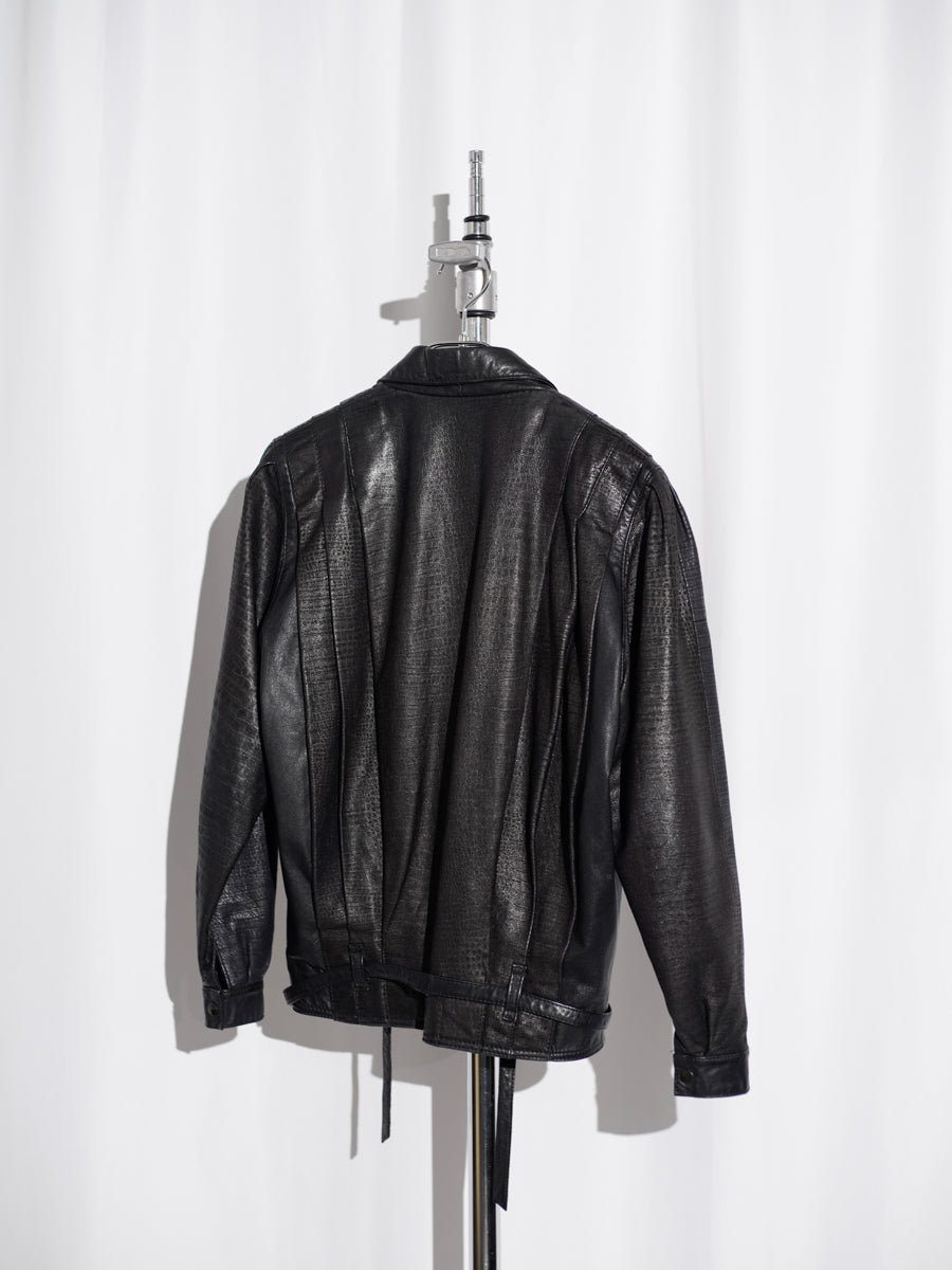 80s SIRICCI / Leather Jacket