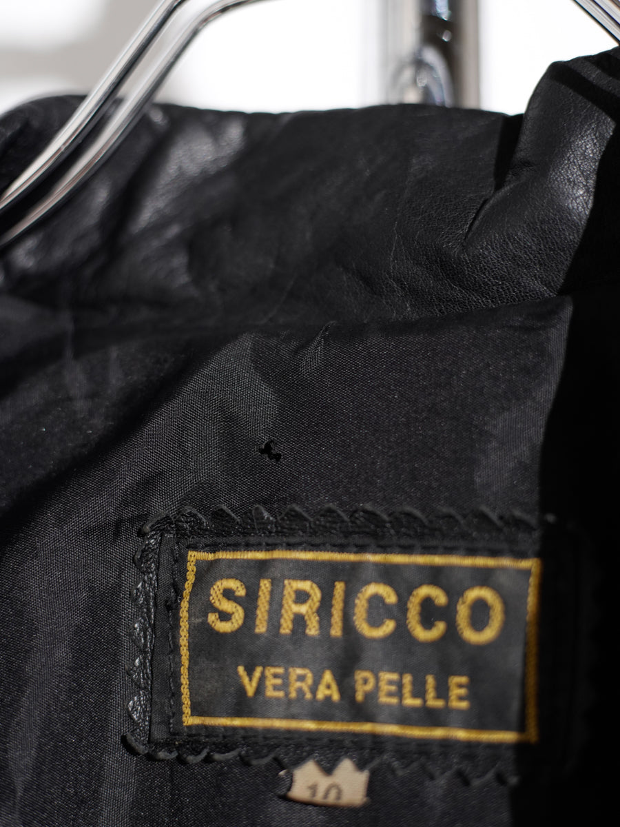 80s SIRICCI / Leather Jacket