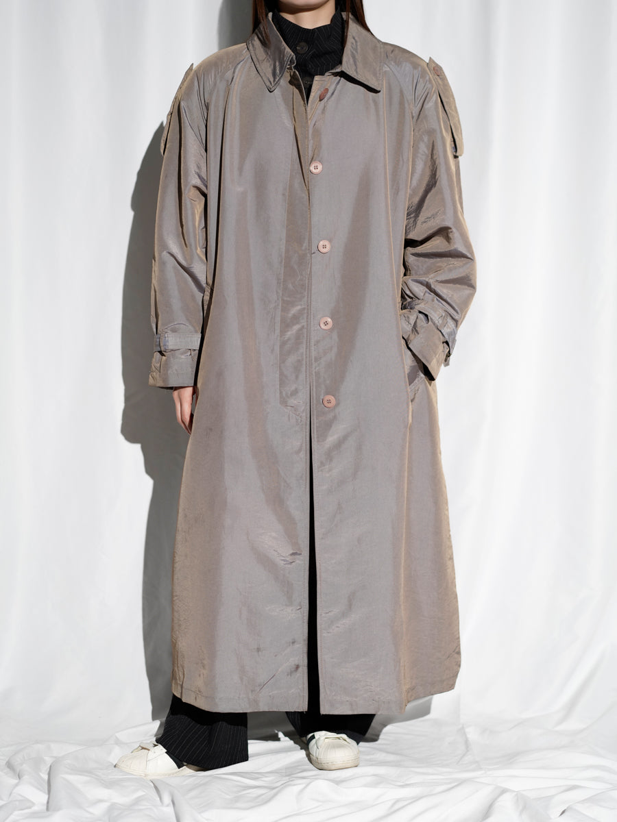 Shimmer Long Trench Coat