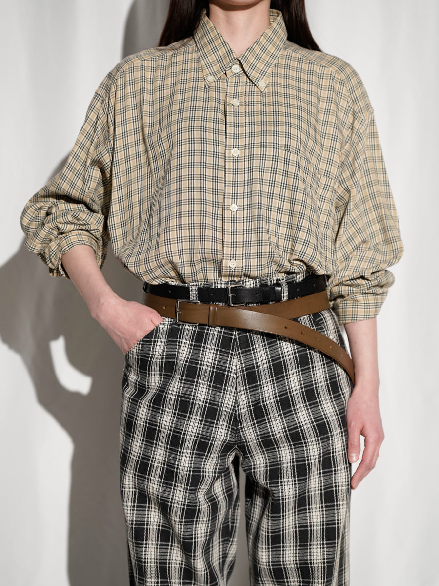 Plaid Button-Down Shirt