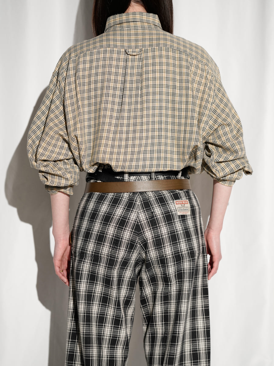 Plaid Button-Down Shirt