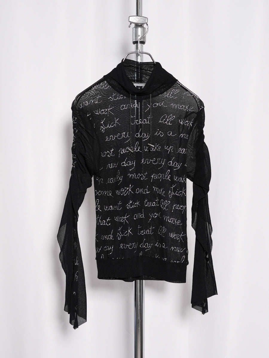 Rinascimento / See-through Lame Print Top