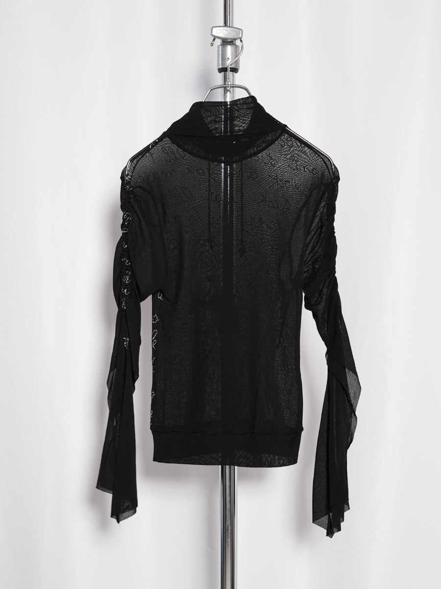 Rinascimento / See-through Lame Print Top