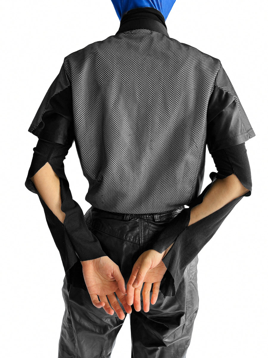 Rinascimento / See-through Lame Print Top