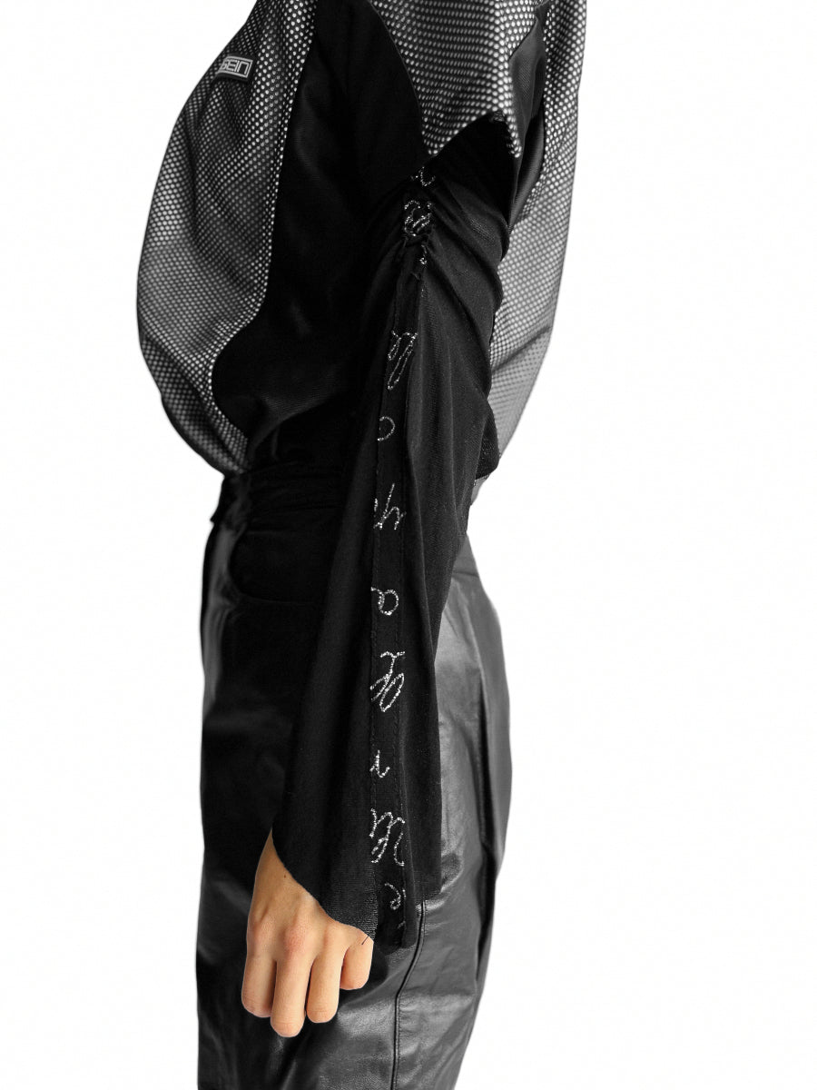 Rinascimento / See-through Lame Print Top