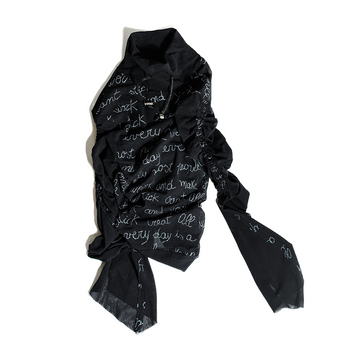 Rinascimento / See-through Lame Print Top