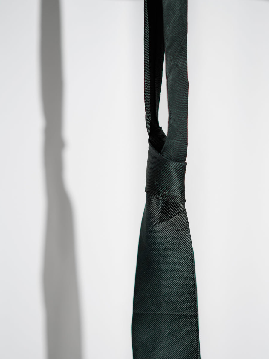 Dark Green Woven Tie