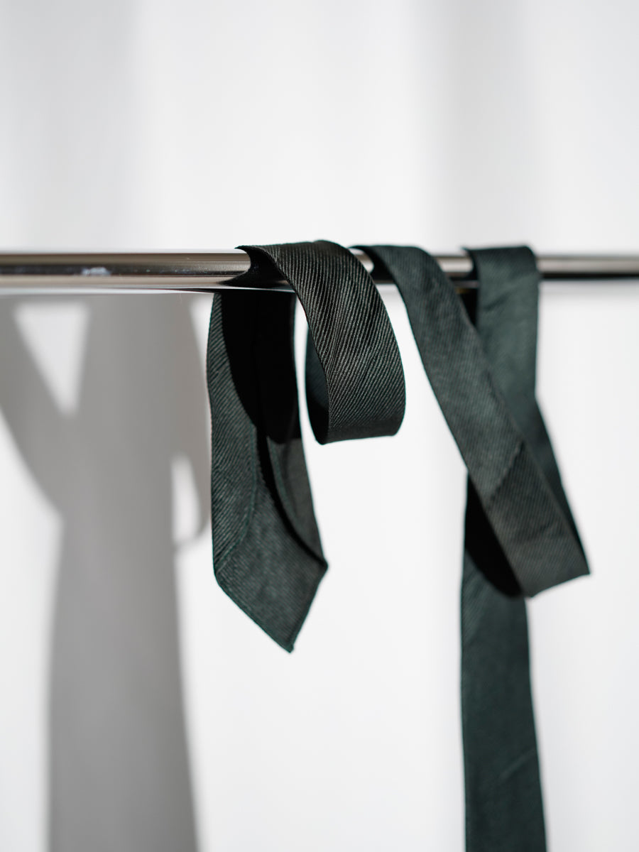 Dark Green Woven Tie