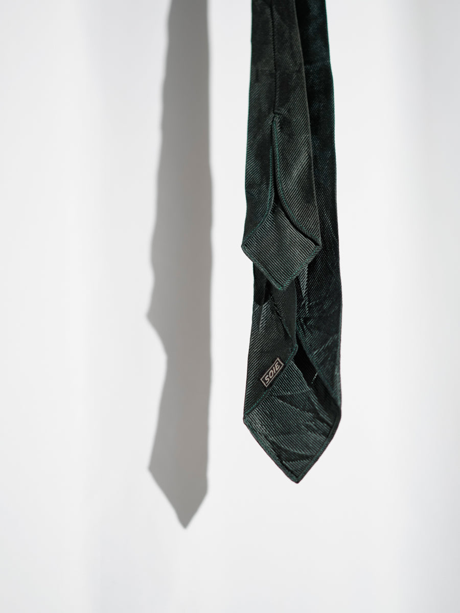 Dark Green Woven Tie