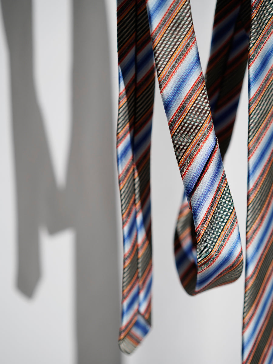 Diagonal Multi-Stripe Tie
