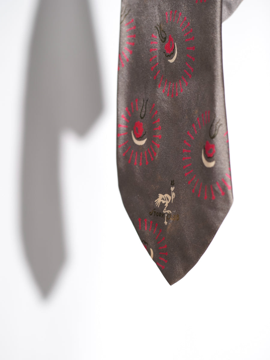 Vintage Stork Club Silk Necktie 50s-60s